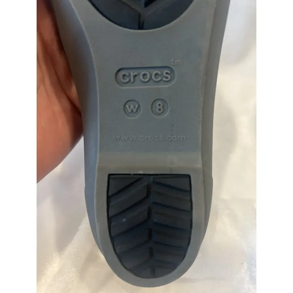 Crocs‎ Womens Eve Iconic Pointed Toe Flats Shoes Size 8 Ballet Slip On Comfort